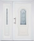 Plastove rustikalne vchodove dvere pan+polopanel